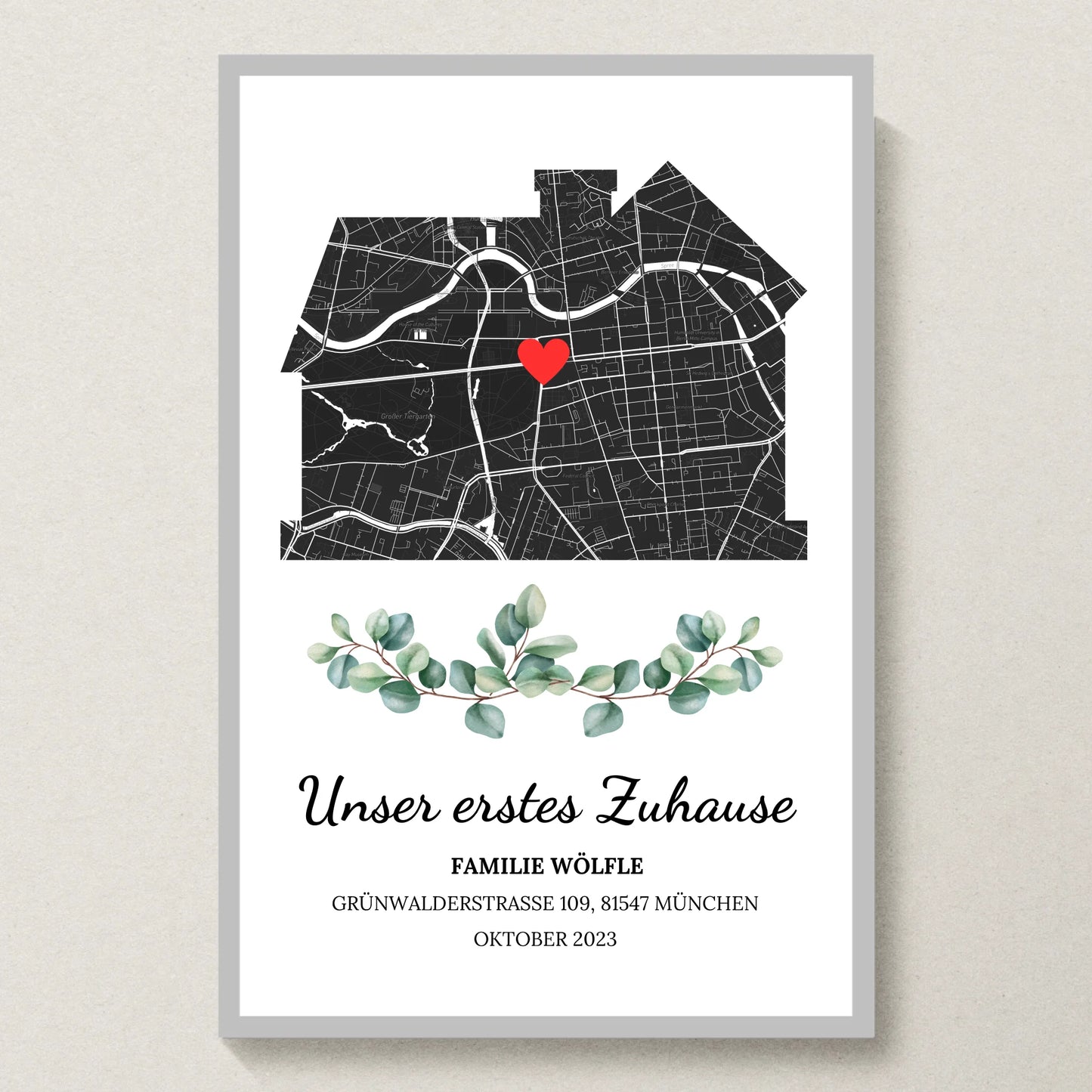Poster 20x30 Silber Rahmen