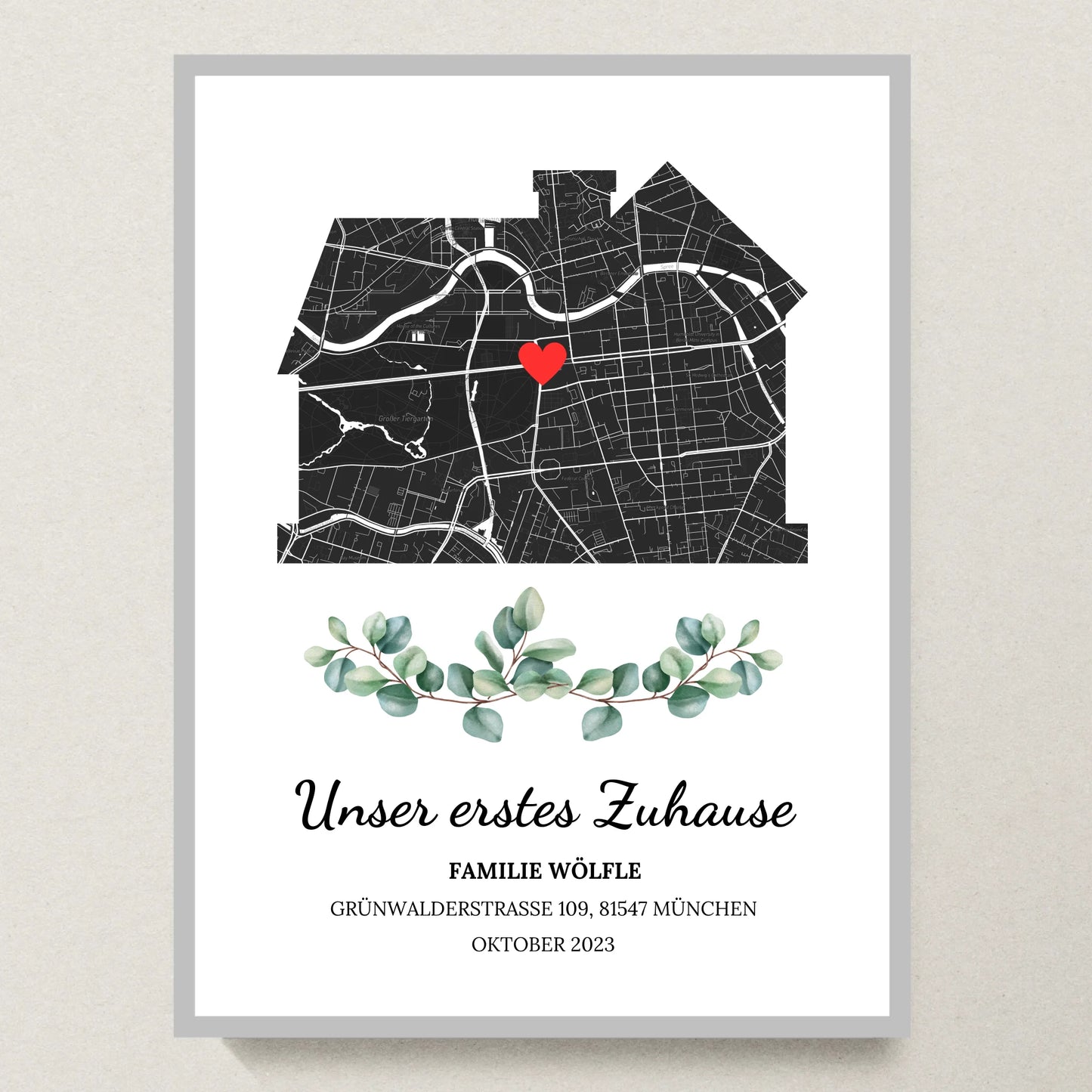 Poster 30x40 Silber Rahmen