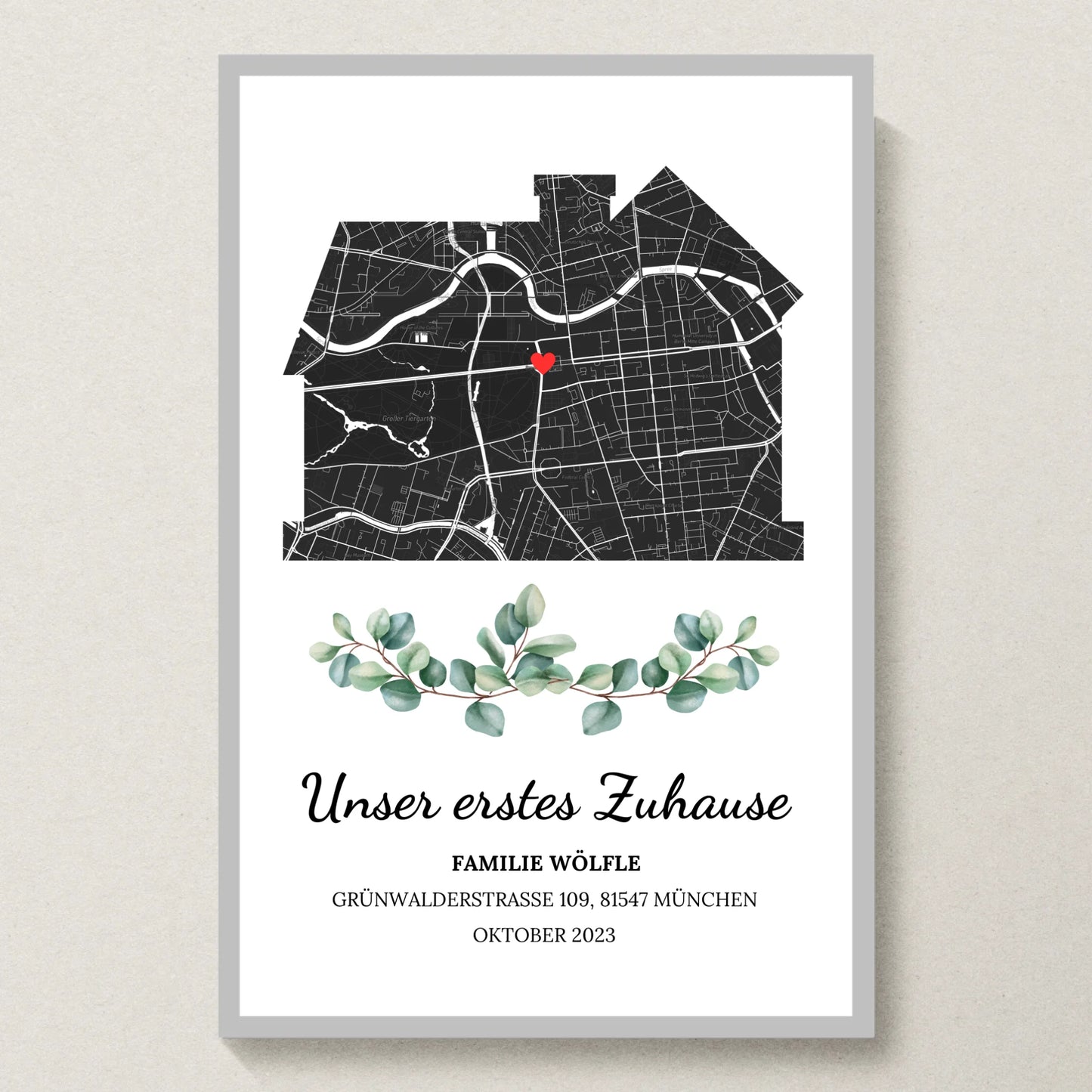 Poster 20x30 Silber Rahmen