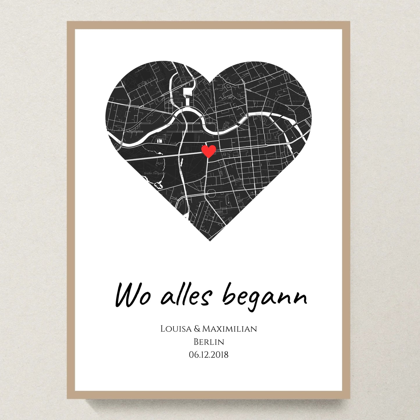 Poster 30x40 Eiche Rahmen