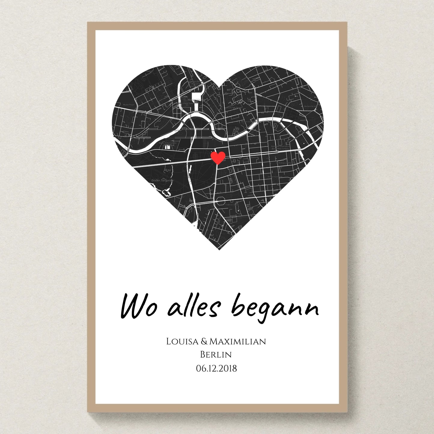 Poster 20x30 Eiche Rahmen