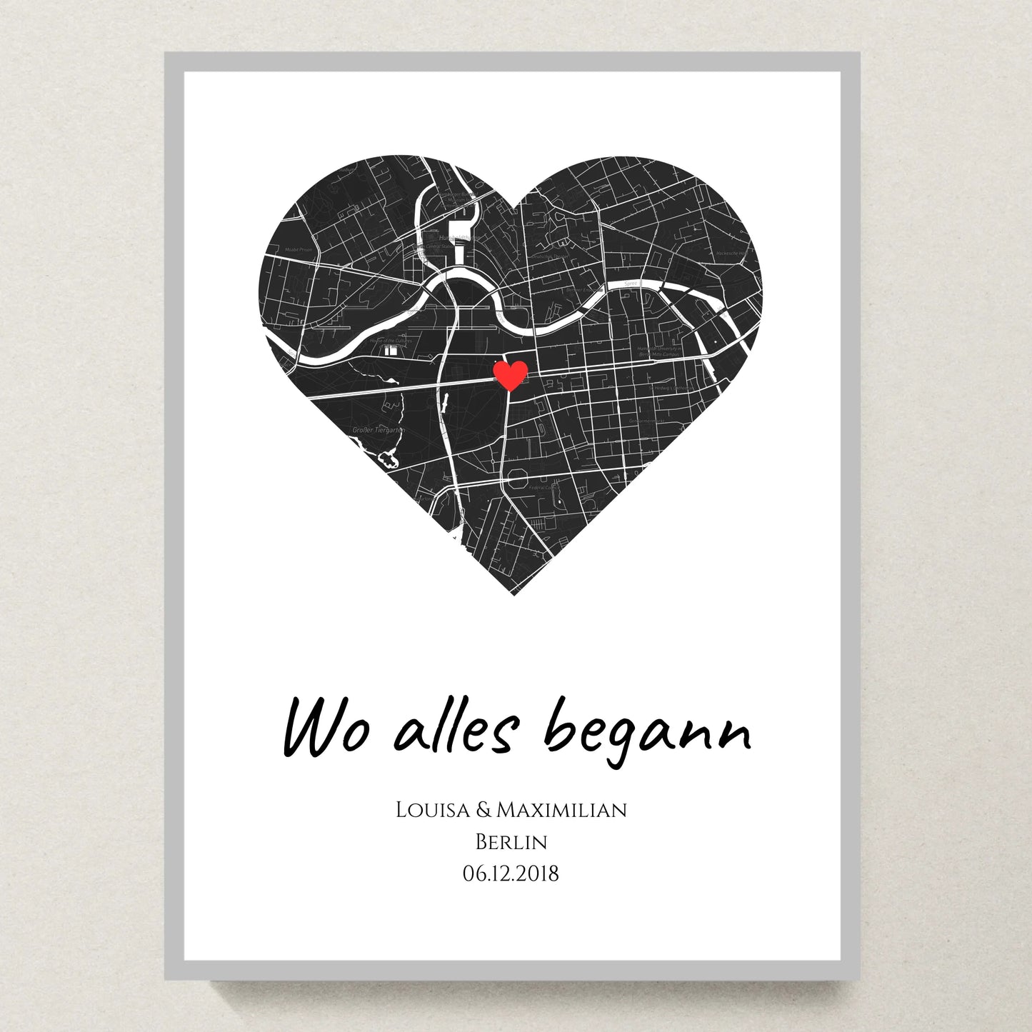 Poster 30x40 Silber Rahmen