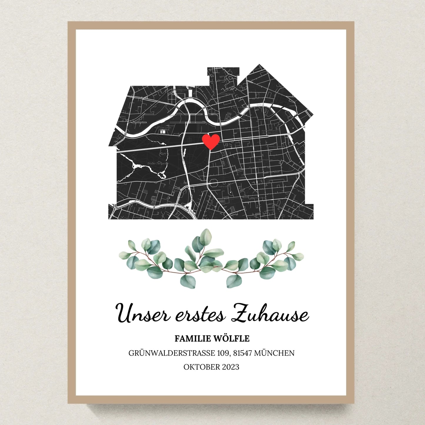 Poster 30x40 Eiche Rahmen