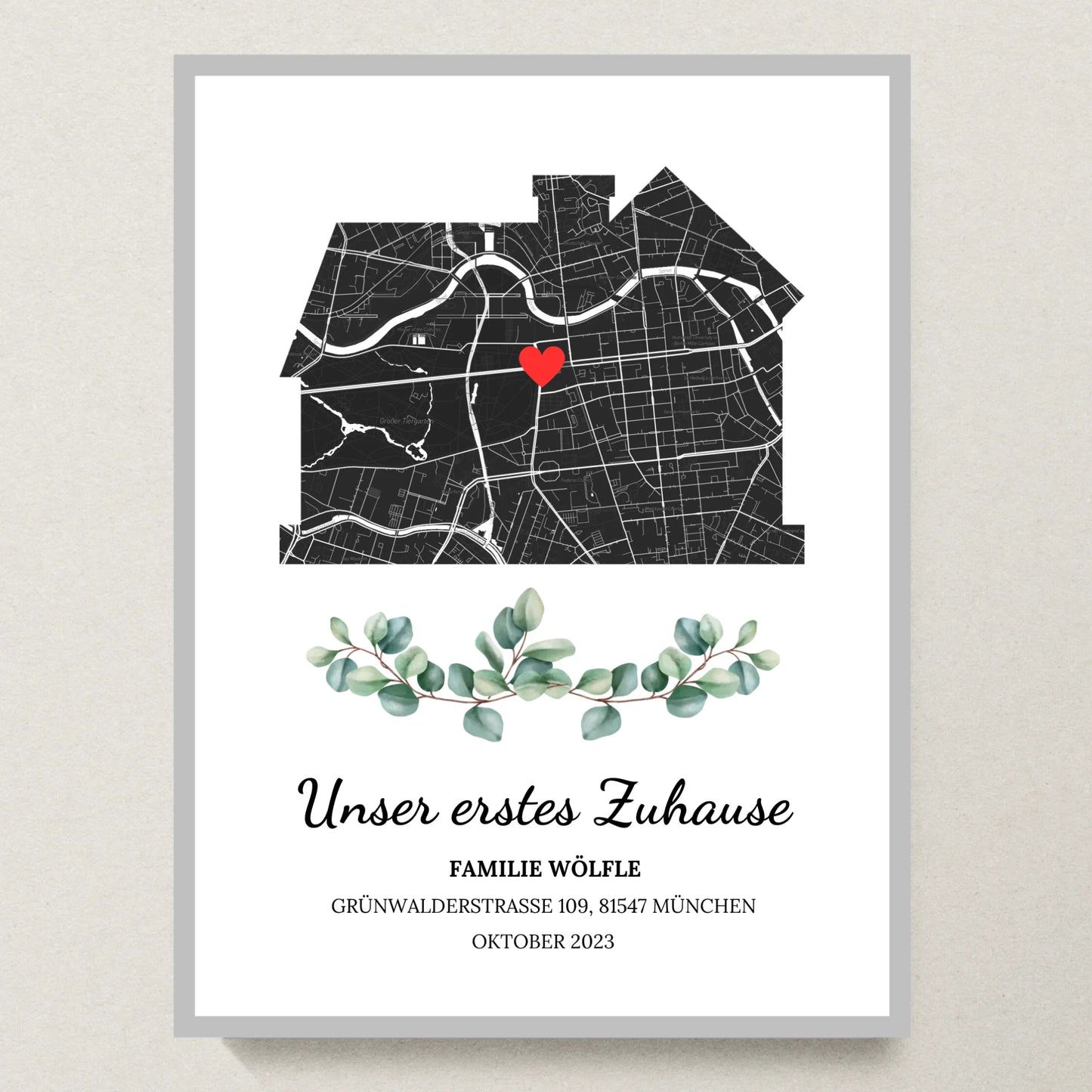 Poster 30x40 Silber Rahmen