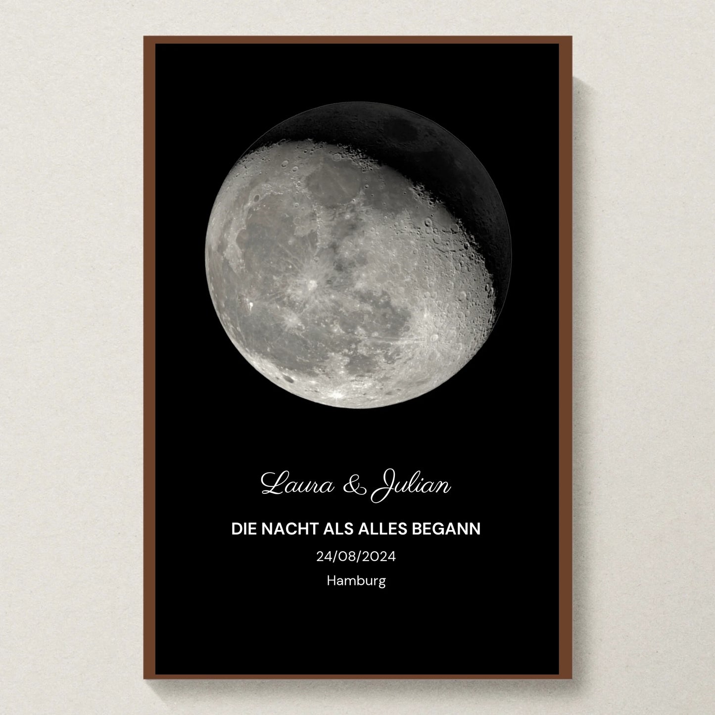 Poster 20x30 Walnuss Rahmen
