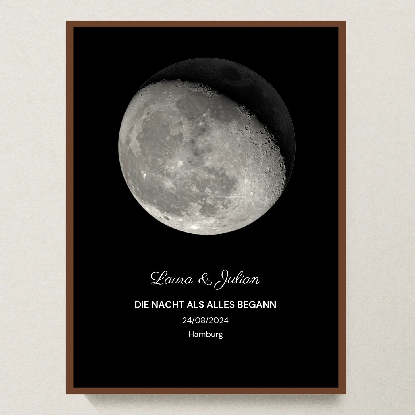Poster 30x40 Walnuss Rahmen