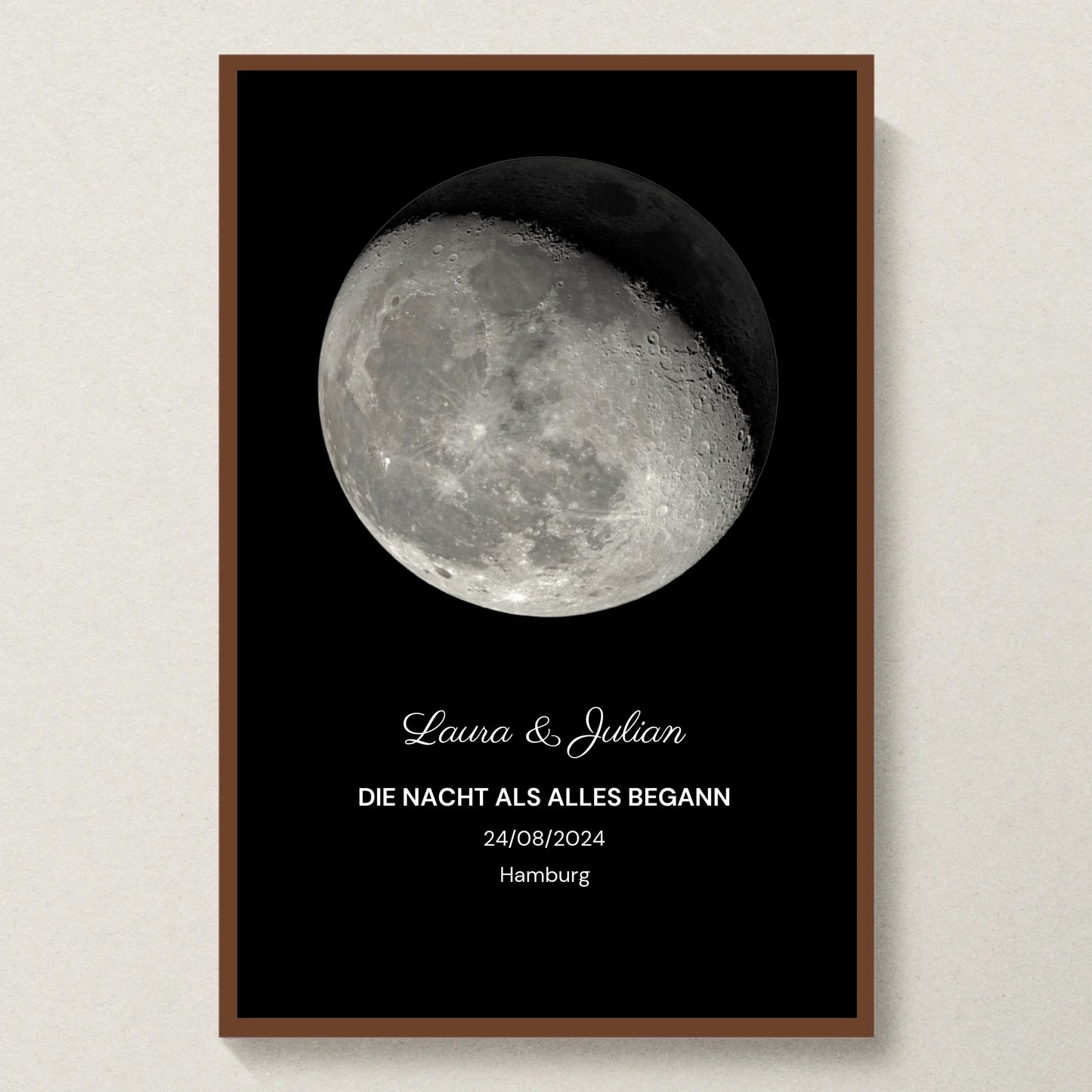 Poster 20x30 Walnuss Rahmen