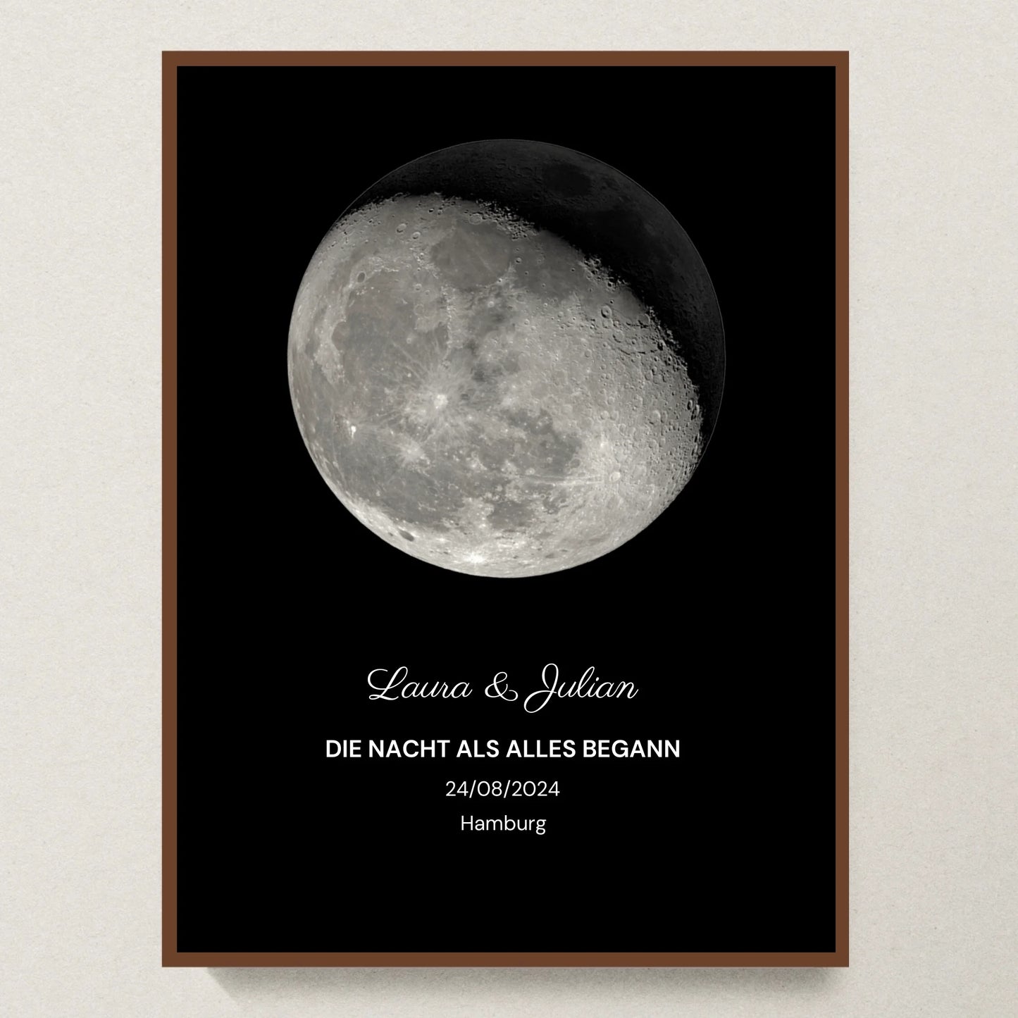 Poster 30x40 Walnuss Rahmen