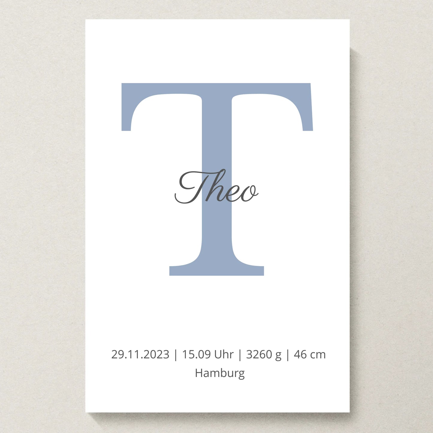 Poster 20x30 beiger Hintergrund
