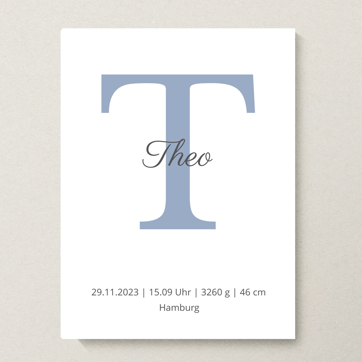 Poster 30x40 beiger Hintergrund