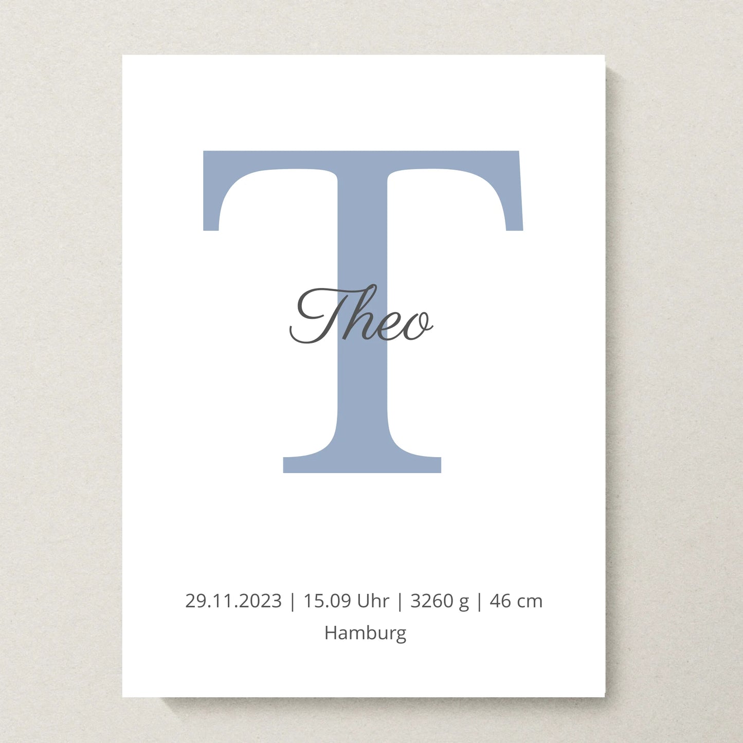Poster 30x40 beiger Hintergrund