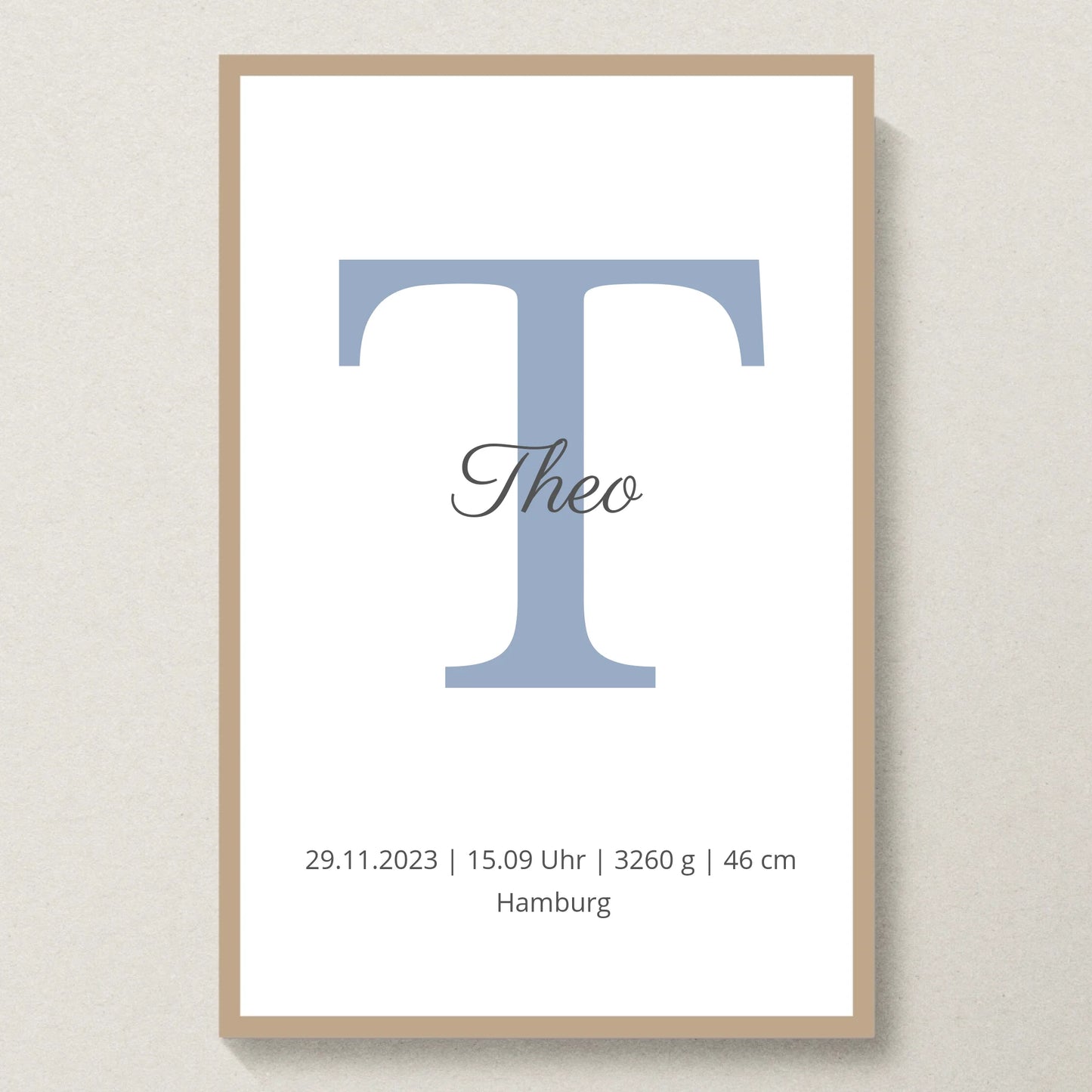 Poster 20x30 Eiche Rahmen