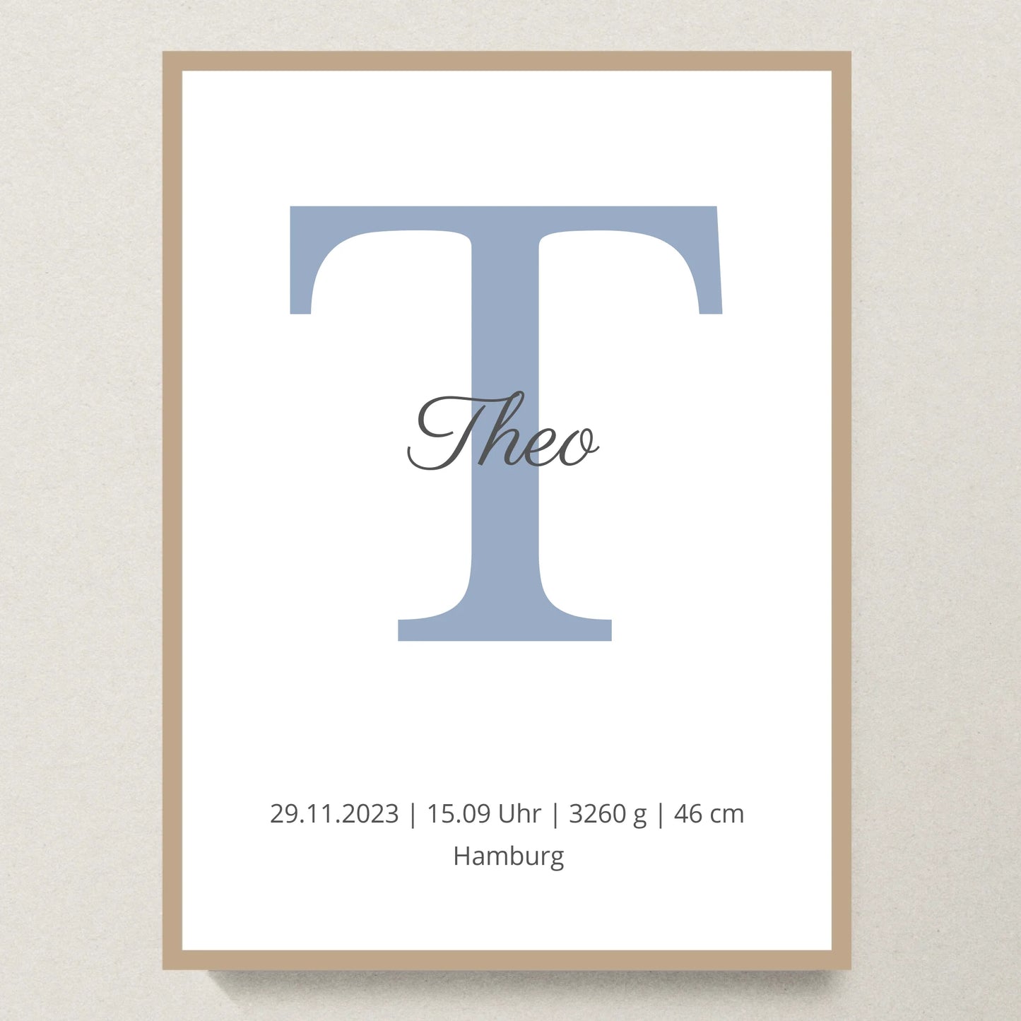 Poster 30x40 Eiche Rahmen
