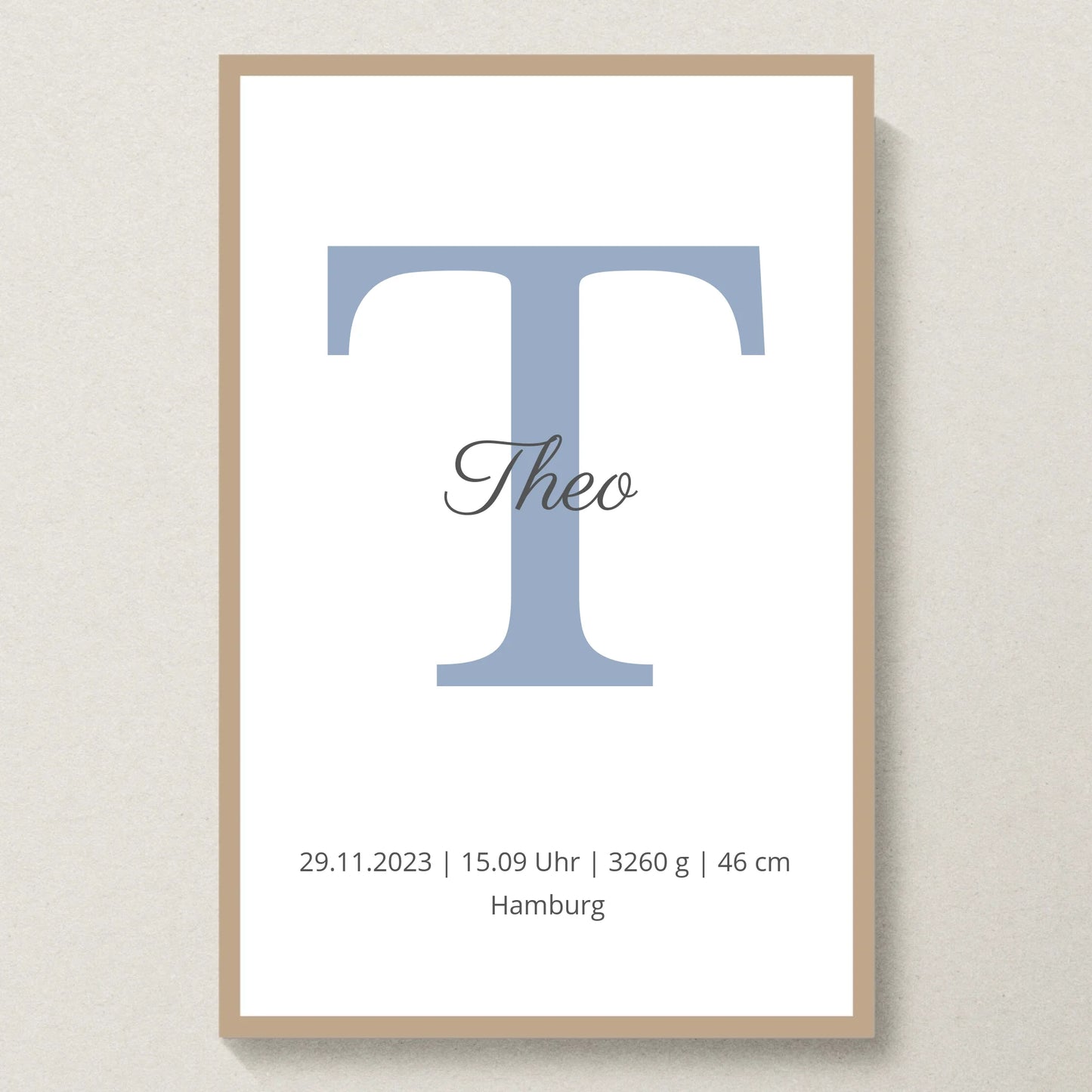 Poster 20x30 Eiche Rahmen