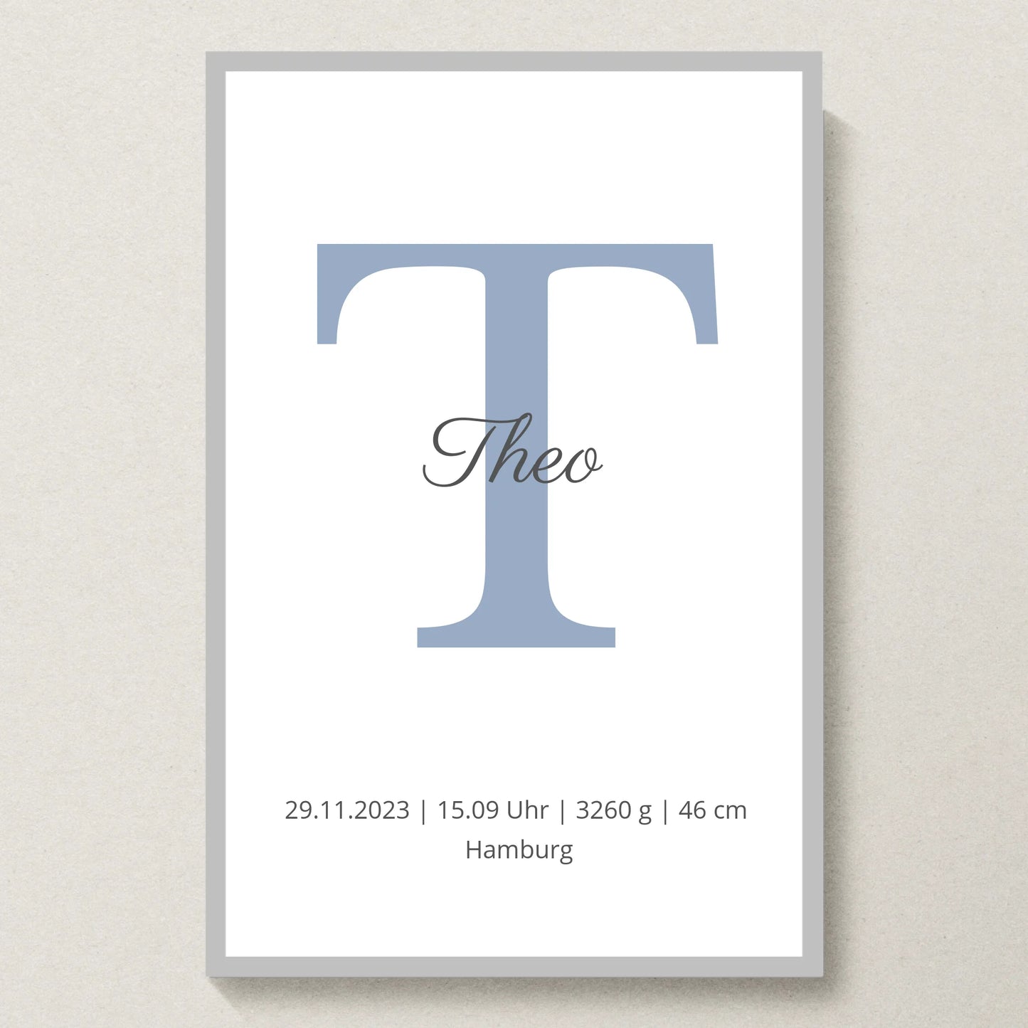 Poster 20x30 Silber Rahmen
