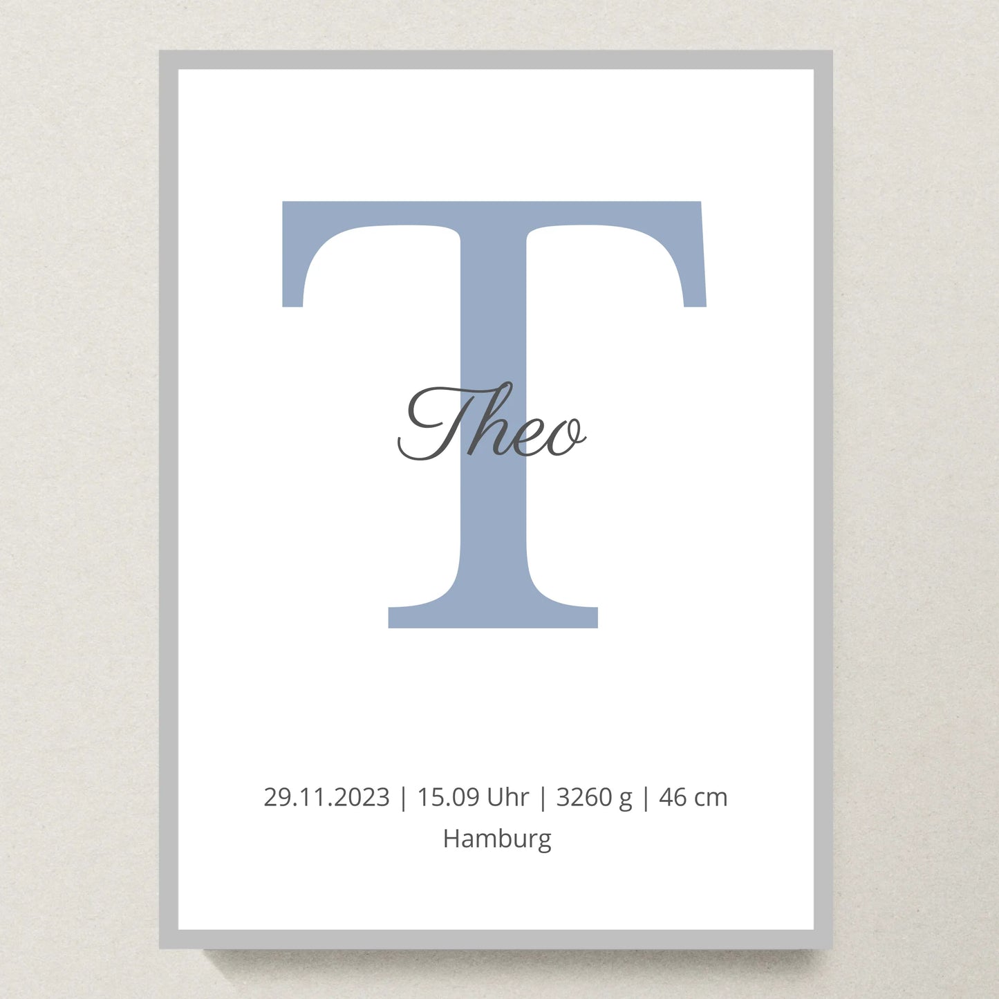 Poster 30x40 Silber Rahmen