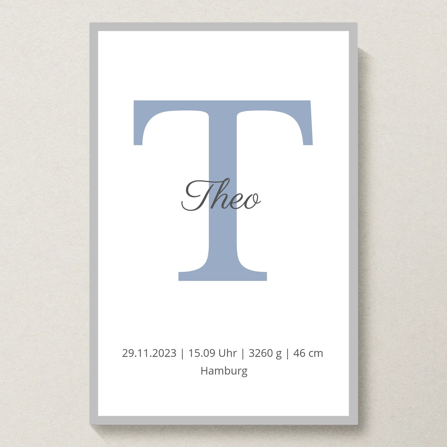 Poster 20x30 Silber Rahmen