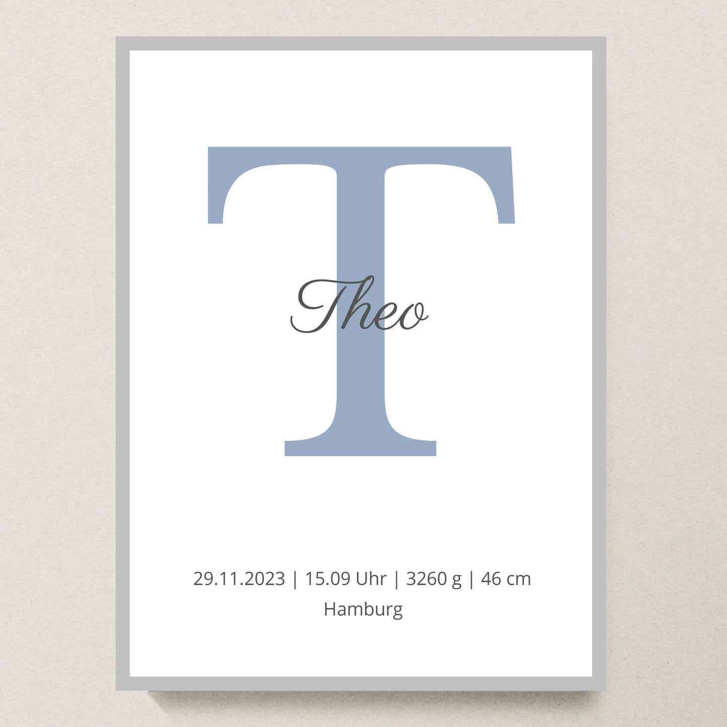 Poster 30x40 Silber Rahmen