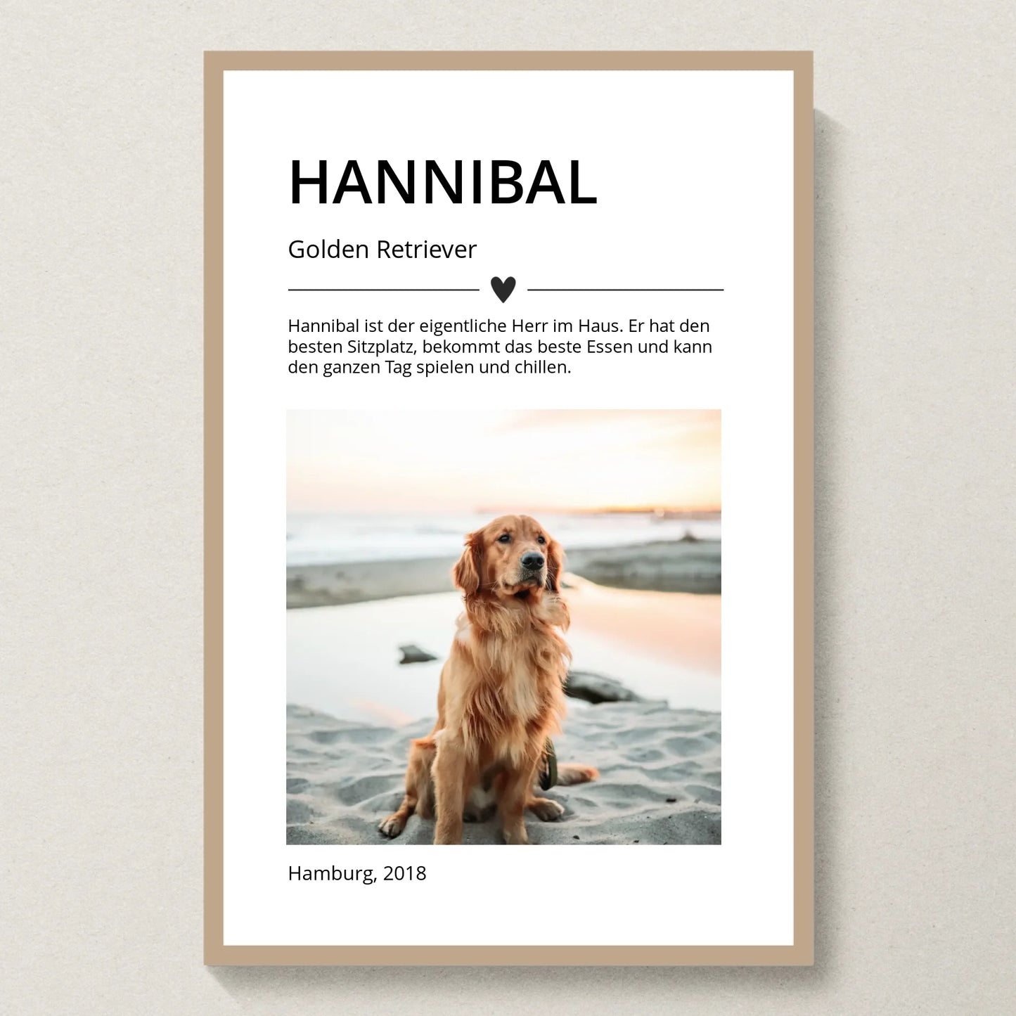 Poster 20x30 Eiche Rahmen