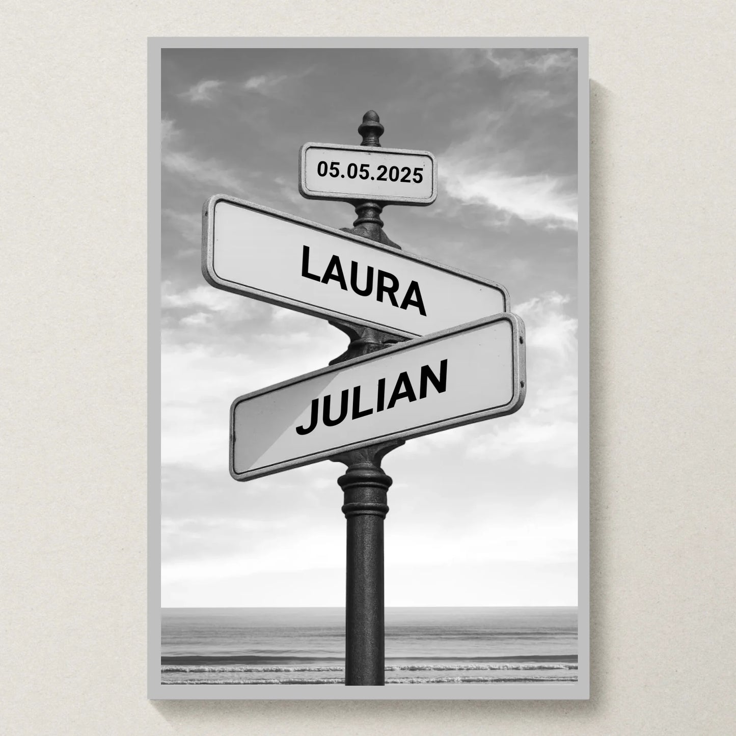 Poster 20x30 Silber Rahmen