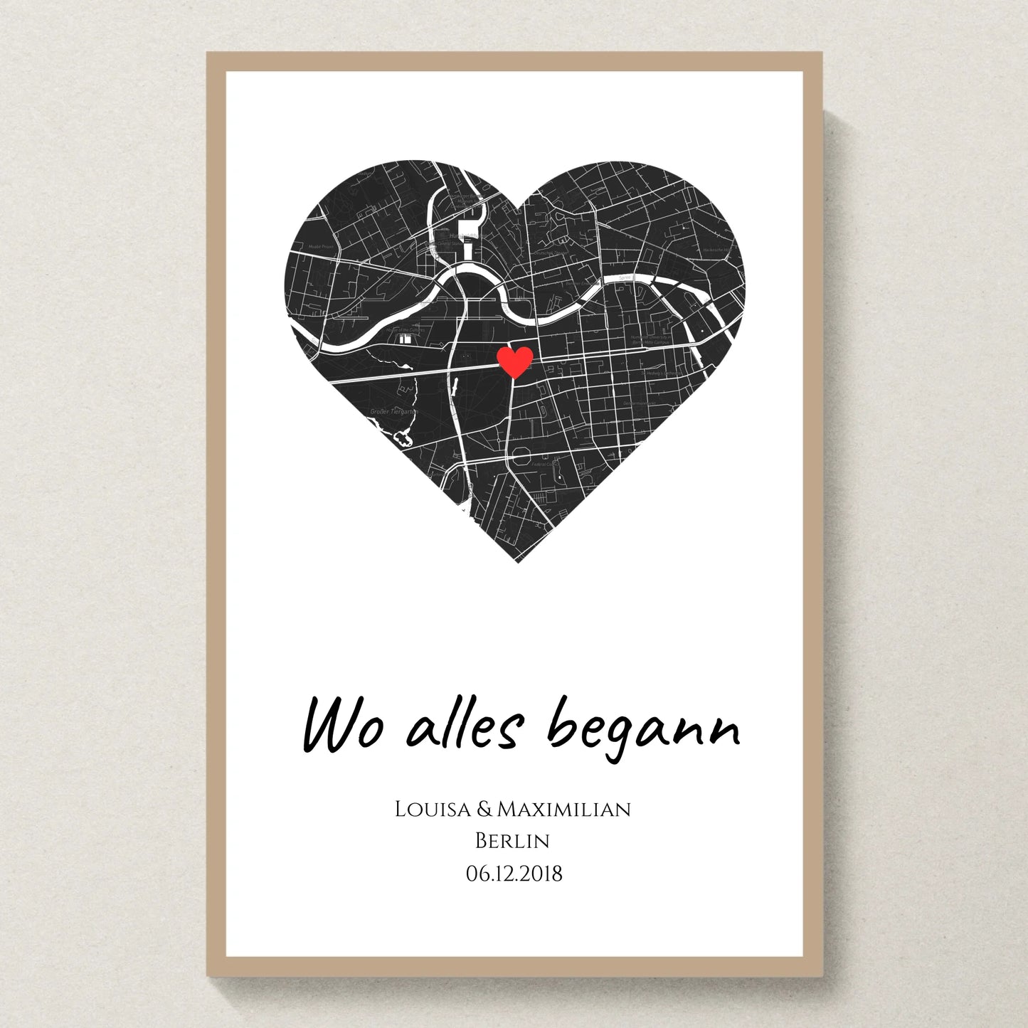 Poster 20x30 Eiche Rahmen