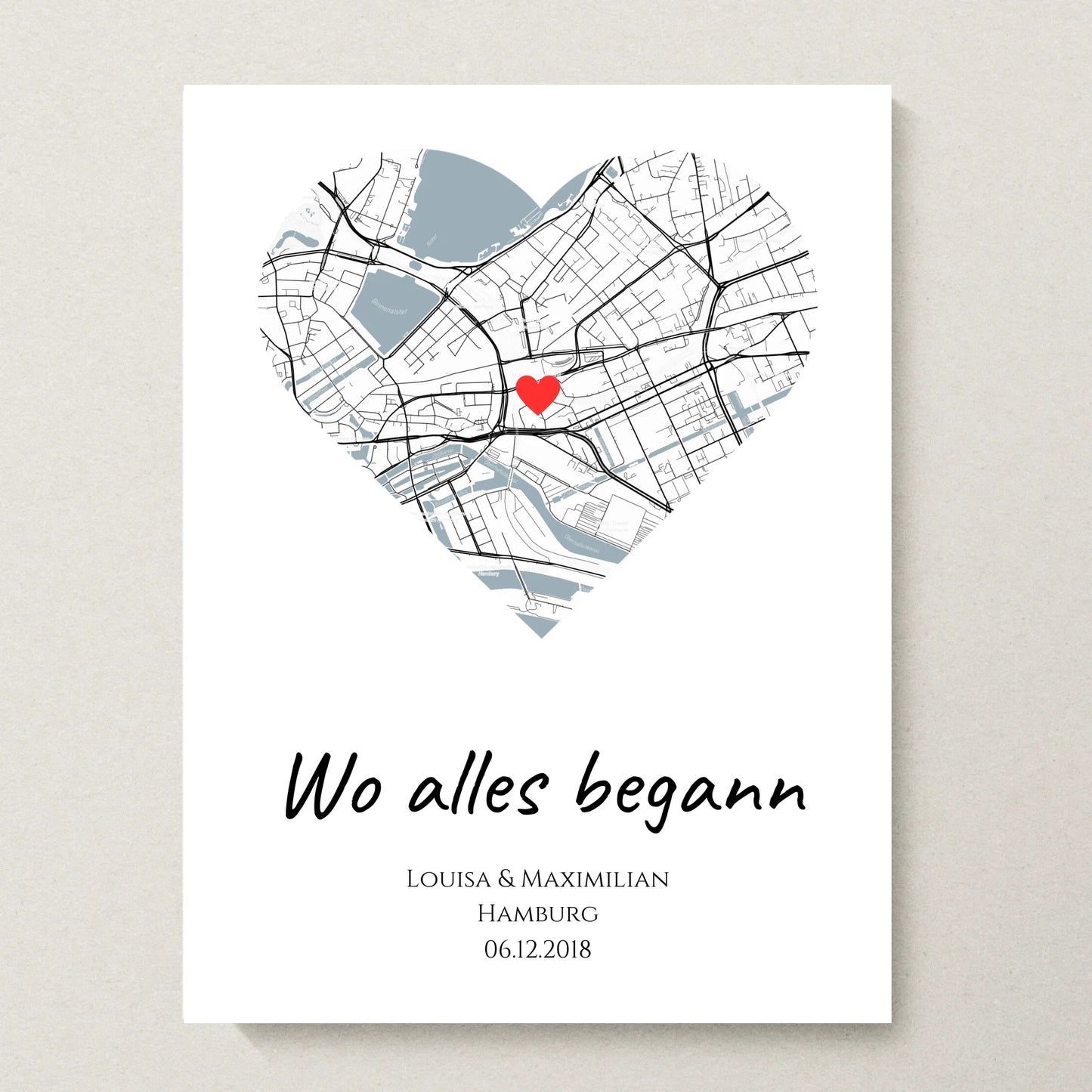 Poster 30x40 beiger Hintergrund