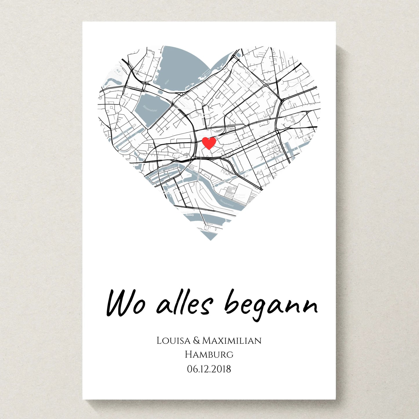 Poster 20x30 beiger Hintergrund