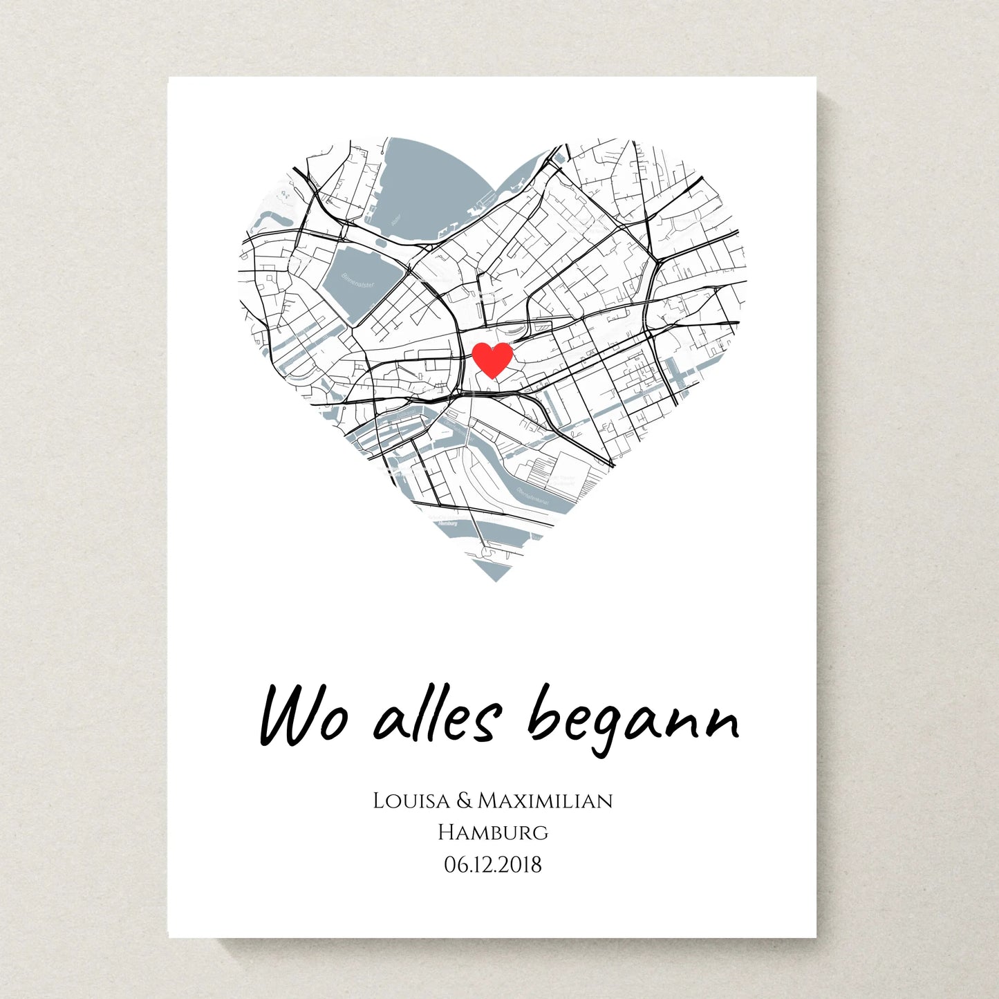 Poster 30x40 beiger Hintergrund