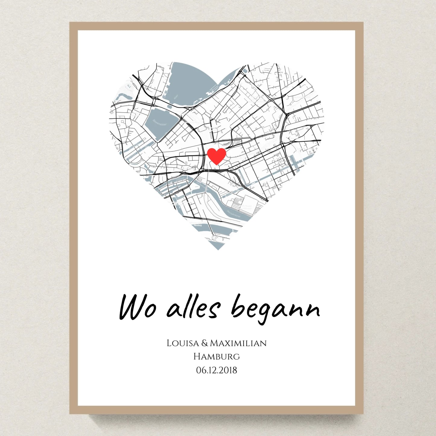 Poster 30x40 Eiche Rahmen
