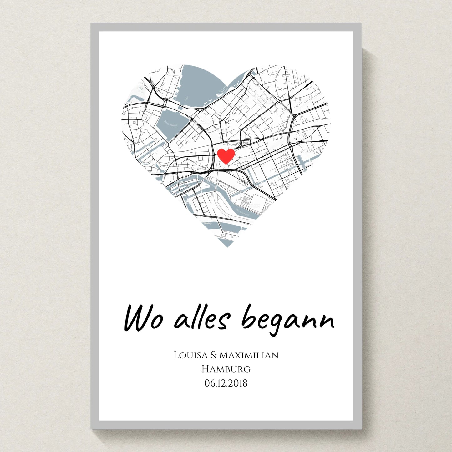 Poster 20x30 Silber Rahmen