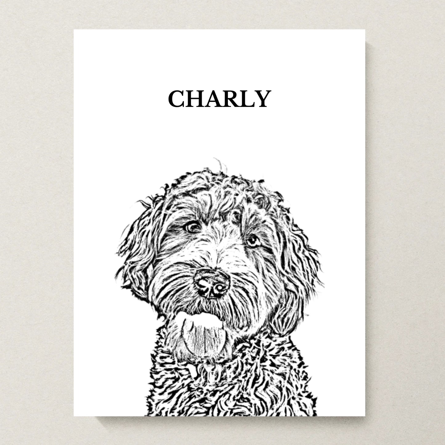 Poster 30x40 beiger Hintergrund