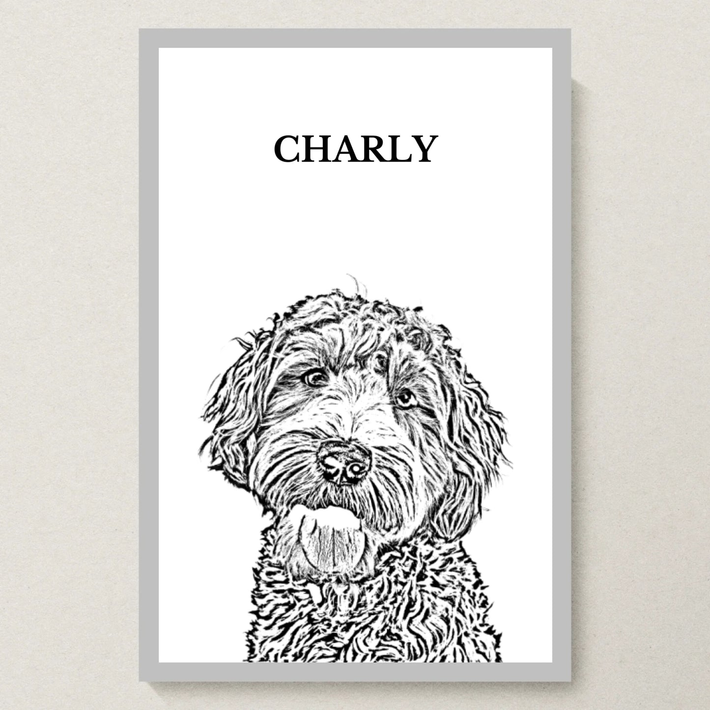 Poster 20x30 Silber Rahmen