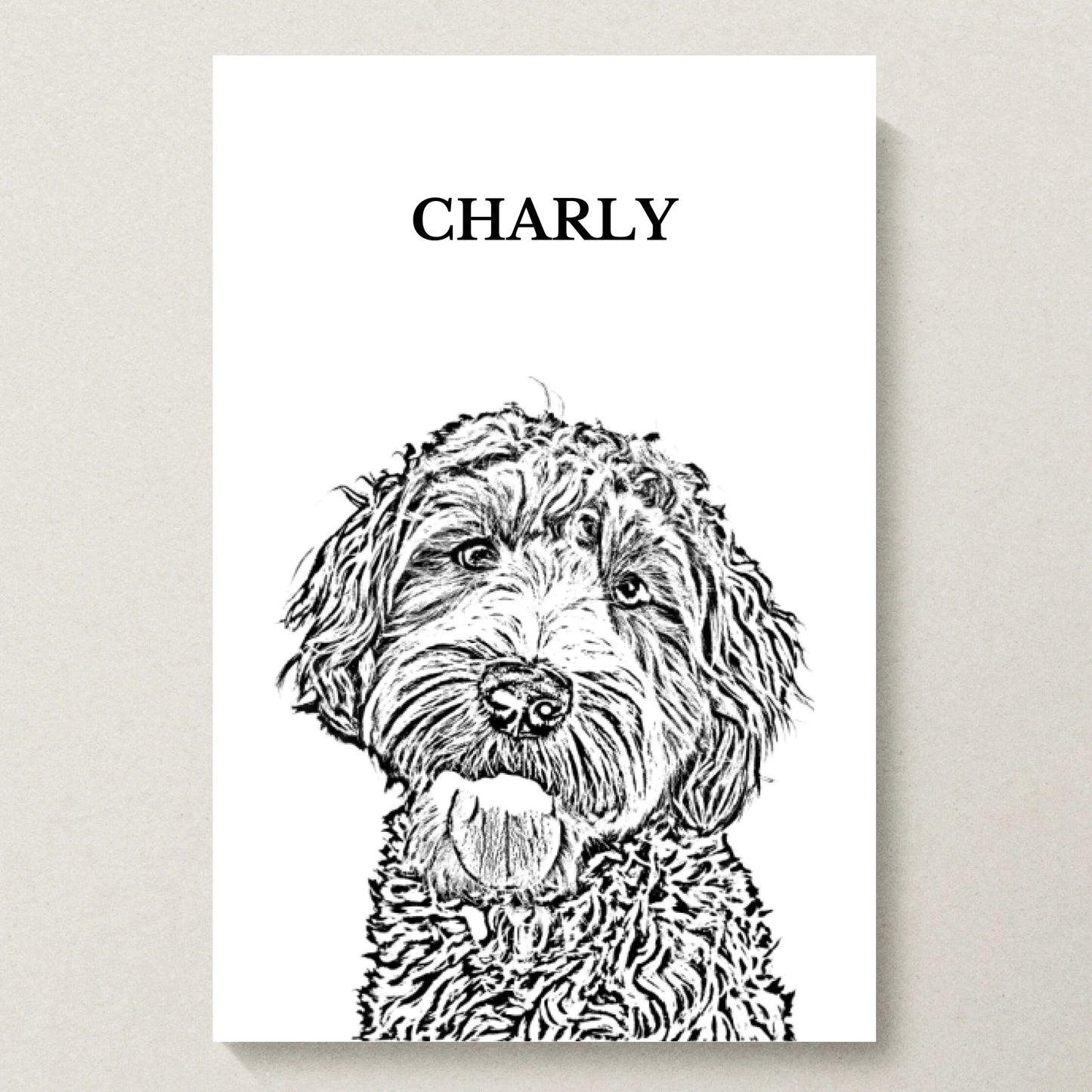 Poster 20x30 beiger Hintergrund