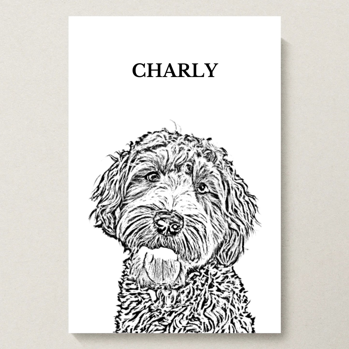 Poster 20x30 beiger Hintergrund