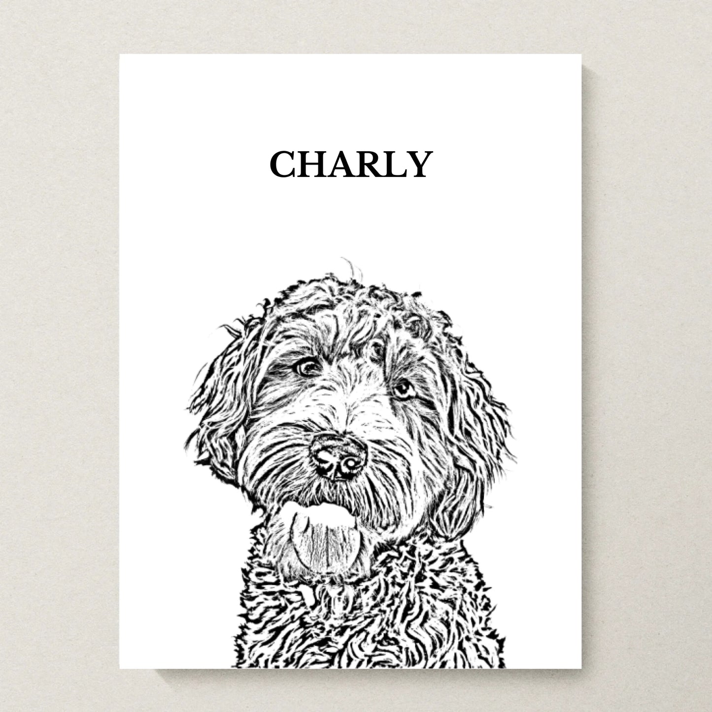Poster 30x40 beiger Hintergrund