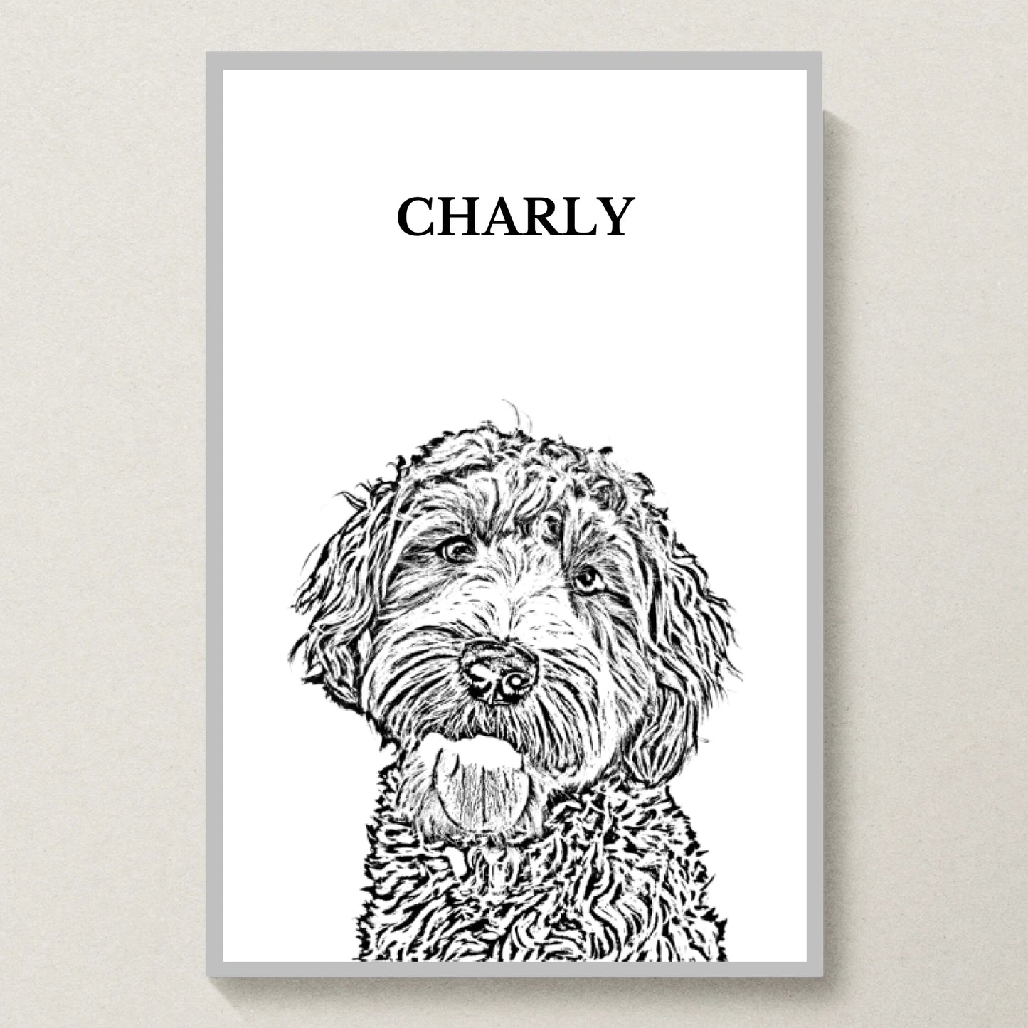 Poster 20x30 Silber Rahmen