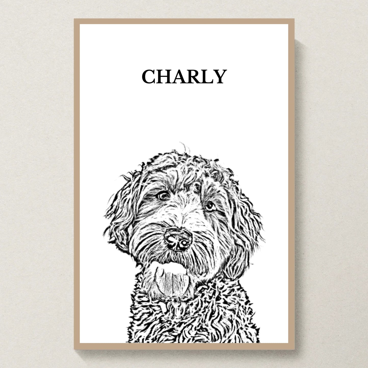Poster 20x30 Eiche Rahmen