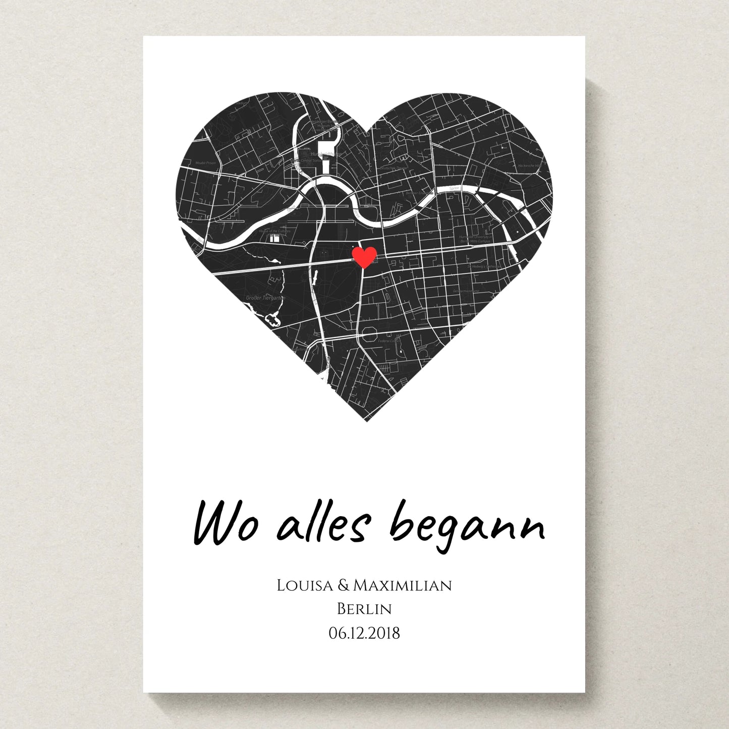 Poster 20x30 beiger Hintergrund