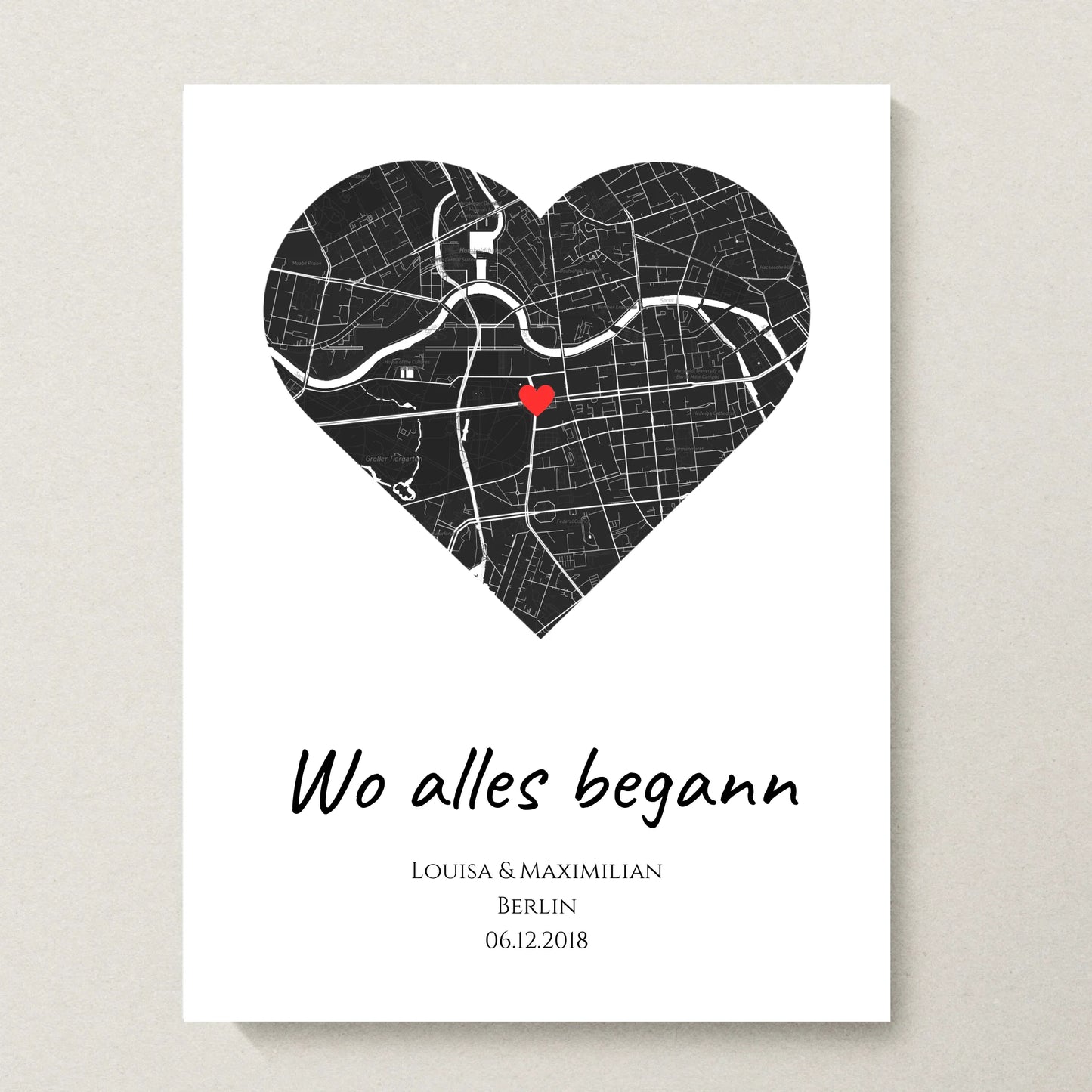 Poster 30x40 beiger Hintergrund