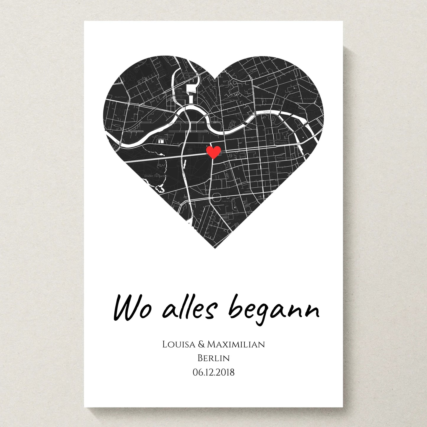 Poster 20x30 beiger Hintergrund