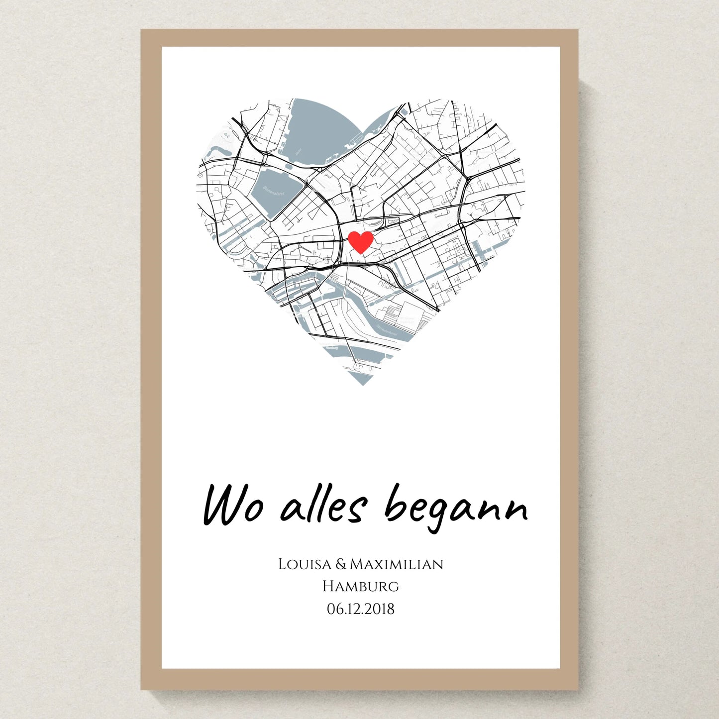 Poster 20x30 Eiche Rahmen