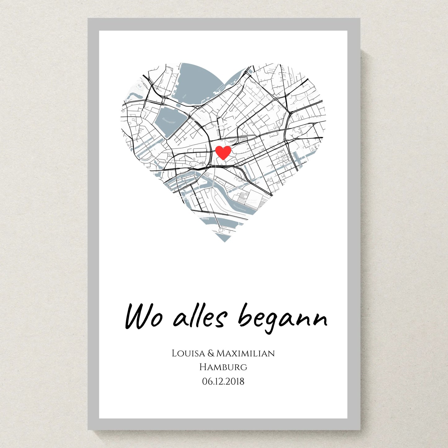 Poster 20x30 Silber Rahmen