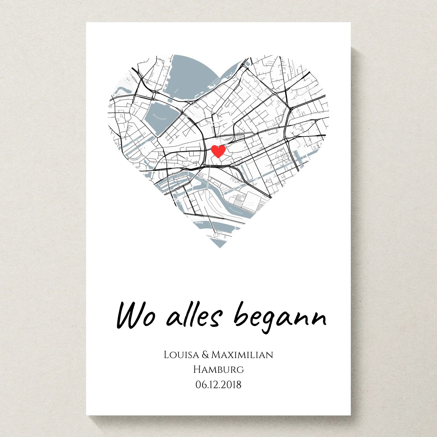 Poster 20x30 beiger Hintergrund