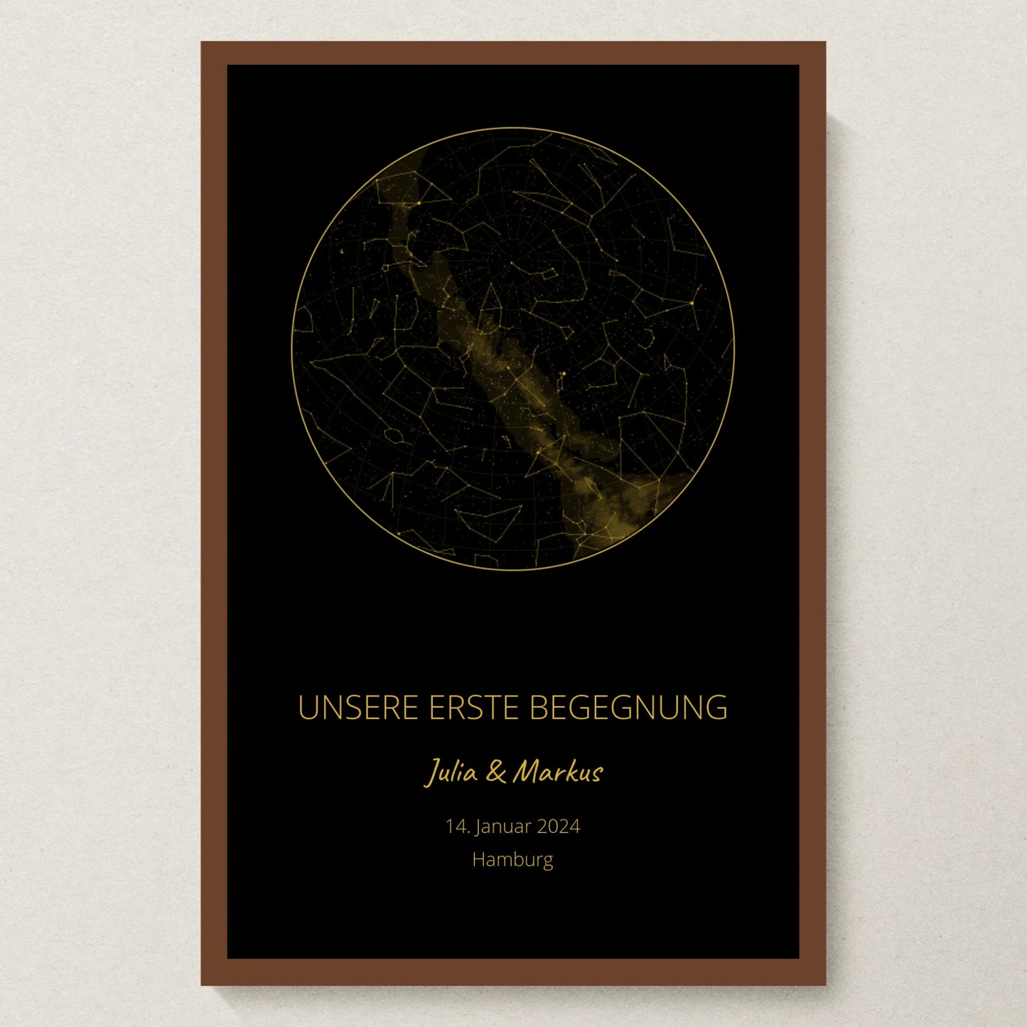 Poster 20x30 Walnuss Rahmen