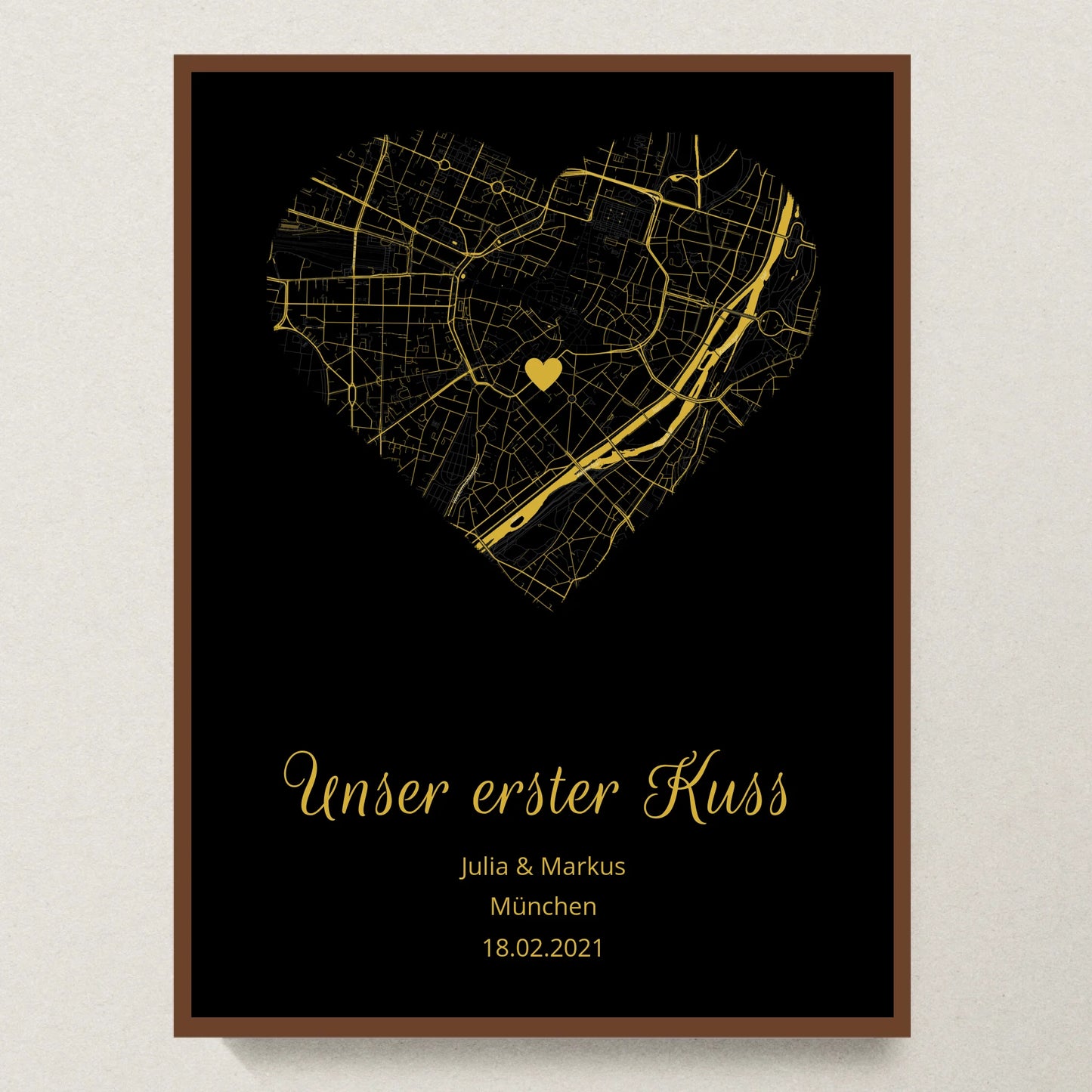 Poster 30x40 Walnuss Rahmen