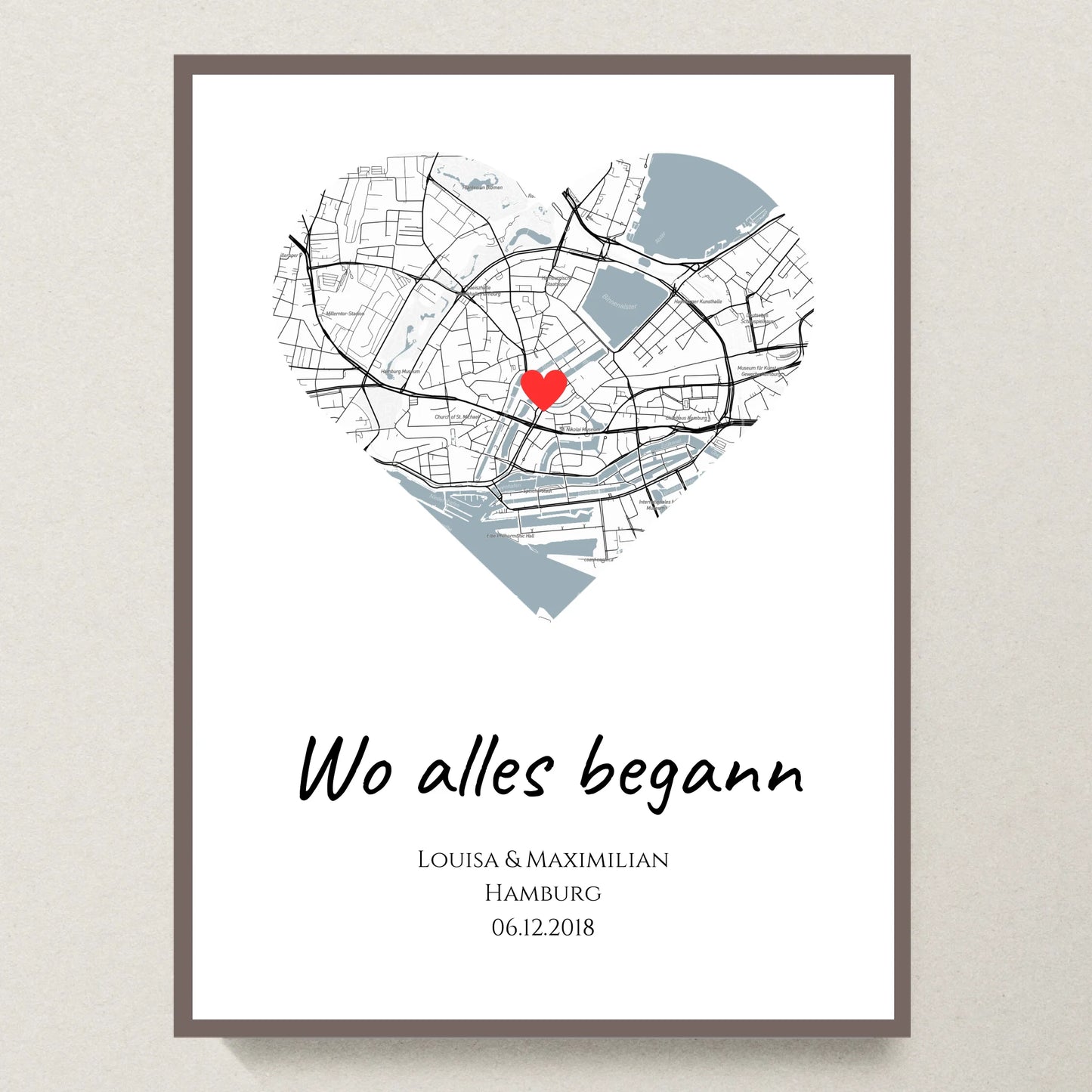 Poster 30x40 Eiche Rahmen