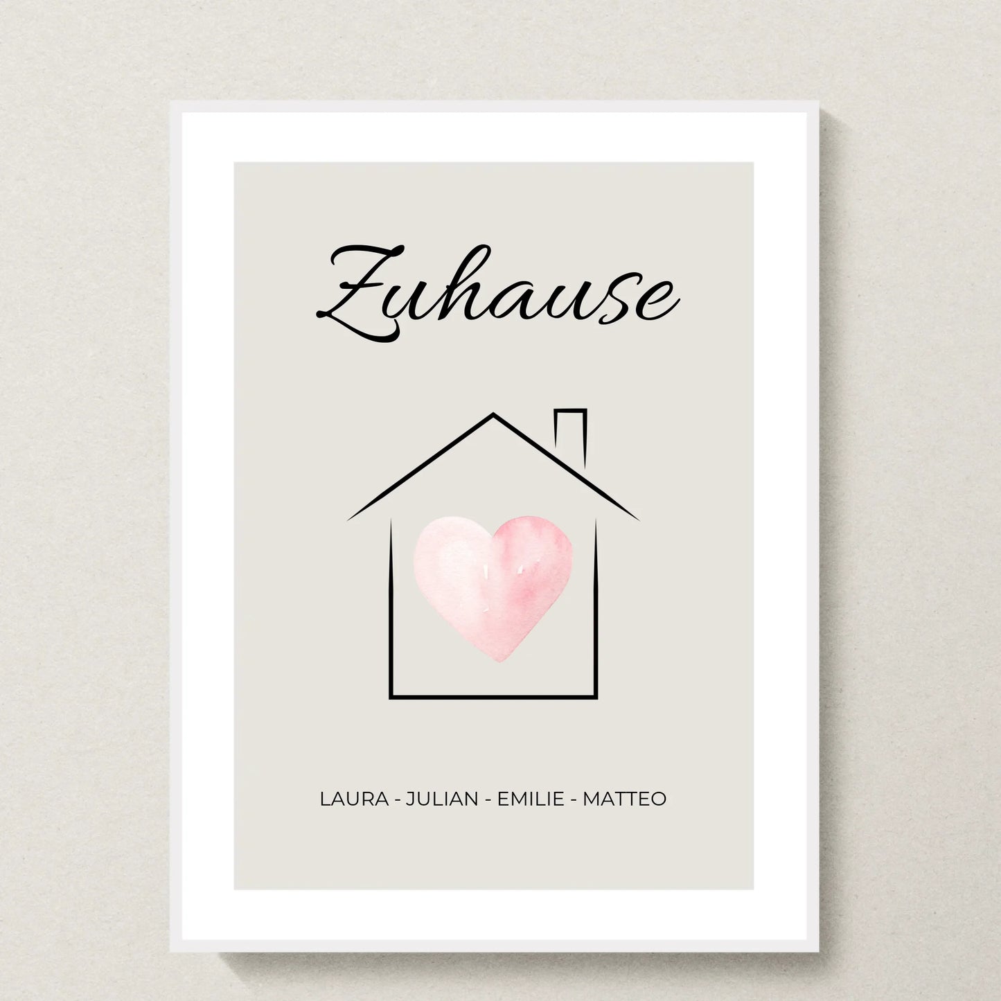 Poster 30x40 weißer Rahmen