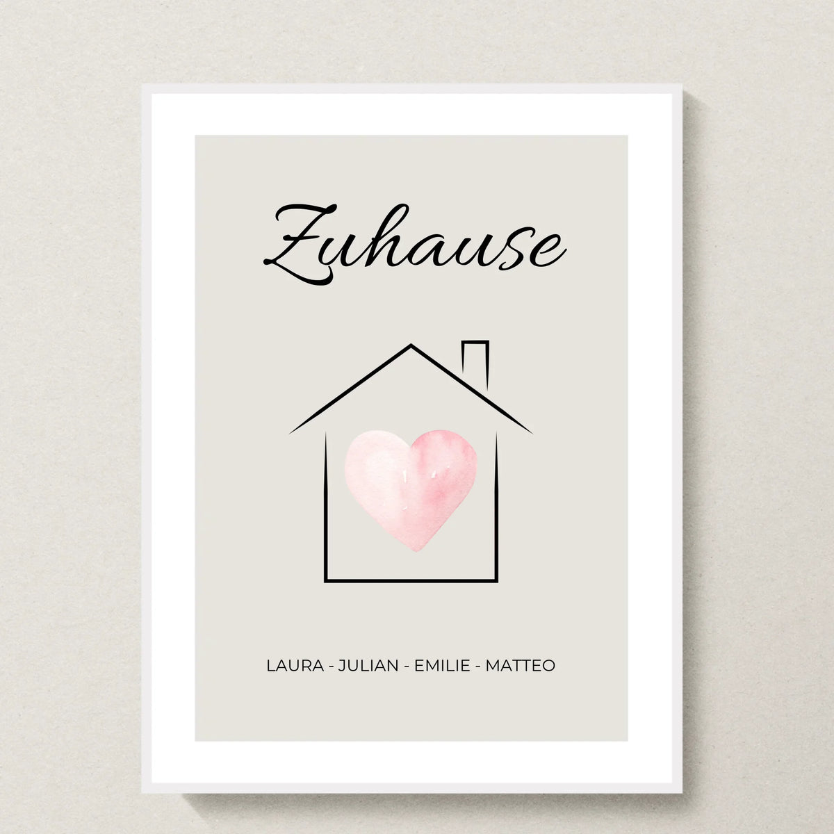 Poster 30x40 weißer Rahmen