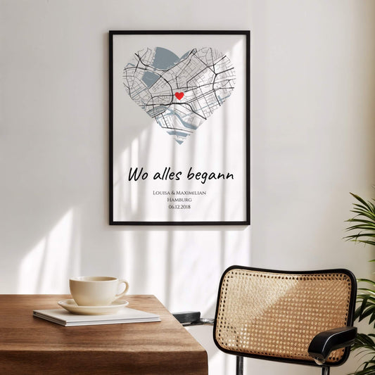 Poster "Wo alles begann" (Vintage)