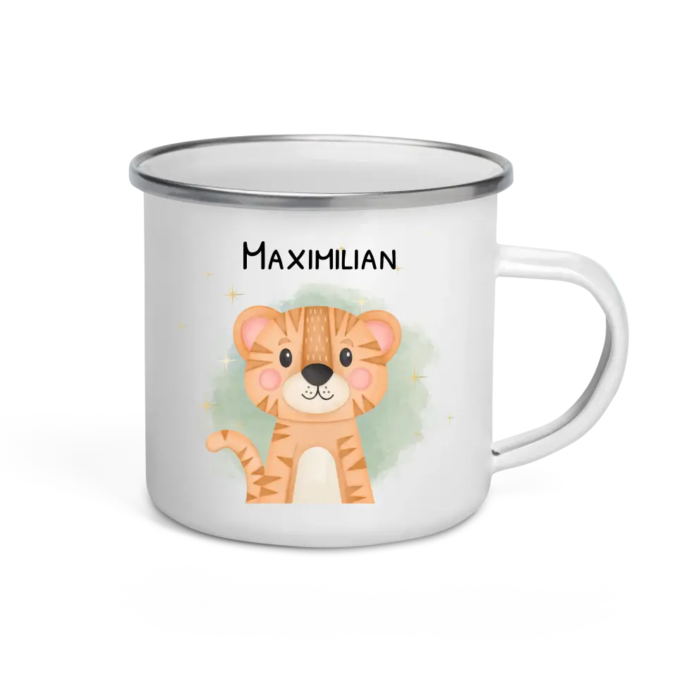 Kindertasse "Tiere" personalisiert